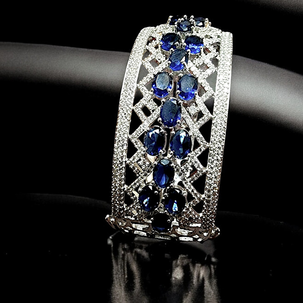 Diamond And Sapphire Symphony Bracelet