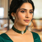 Emerald Moissanite Necklace Set