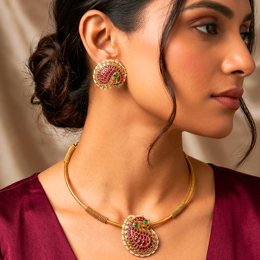 Peacock Royale Necklace Set