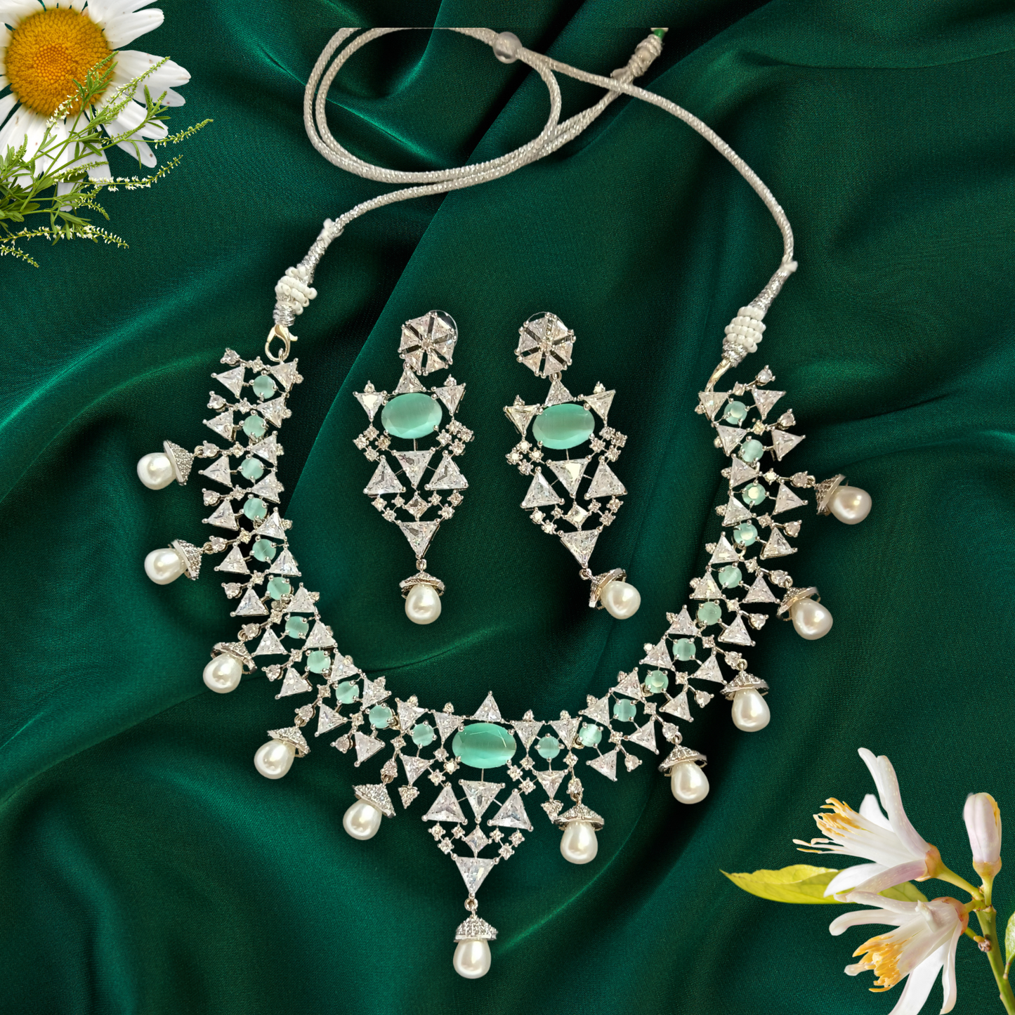 Moonlight Diva AD Necklace set