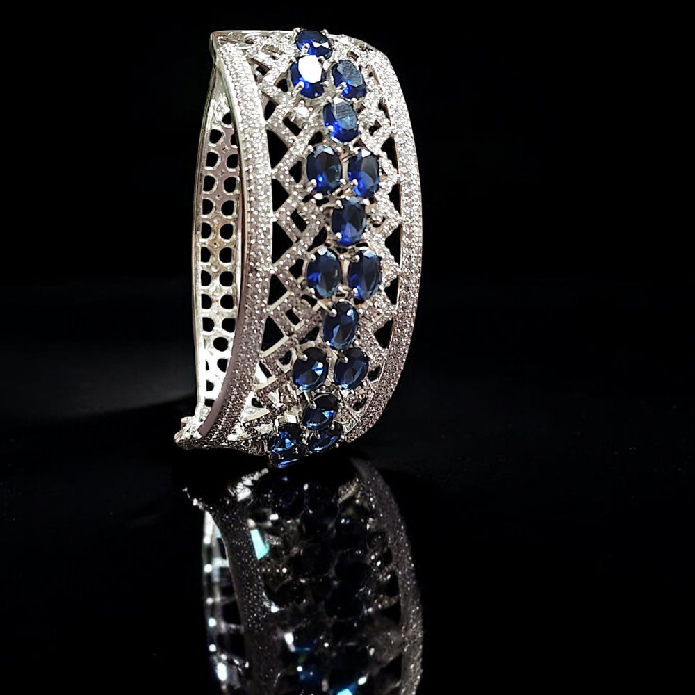 Diamond And Sapphire Symphony Bracelet