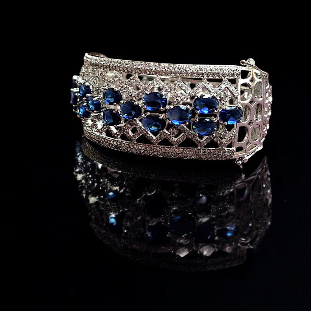 Diamond And Sapphire Symphony Bracelet