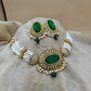 Emerald Kundan Noor Choker Set