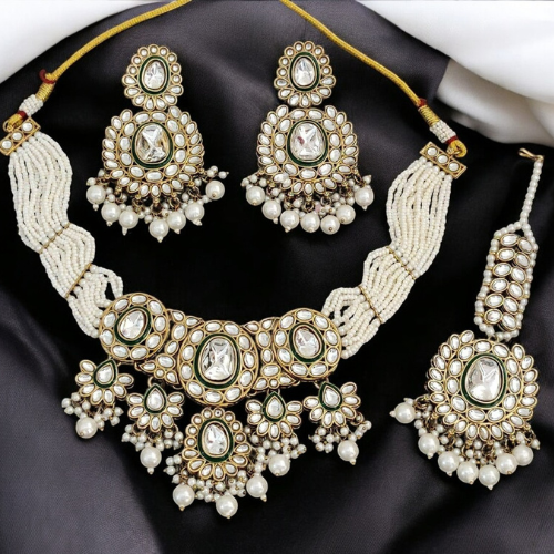 MG Ivory Pearl Semi Bridal Set
