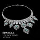 Mint Green CZ Designer Necklace Set