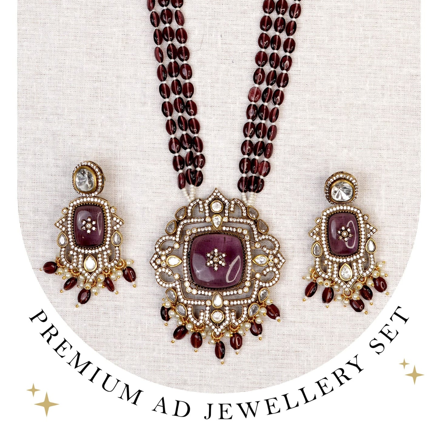 Victorian Violet Reverie Necklace Set