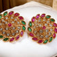 MG Simulated Ruby and Green Studs