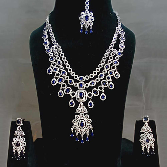 MG Blue Nile Long AD Necklace Set