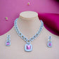 Starry Night Sparkle Designer Long Necklace Set